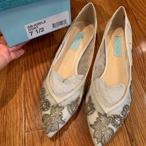 Blue by Betsey Johnson wedding flats